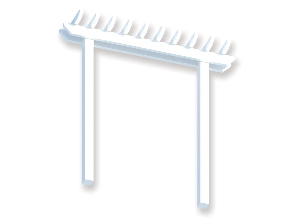2 Post Arbour .6 x 2.2 m. Traditional Pergola Kit - Ready for Paint, Fully Painted or Custom Colour