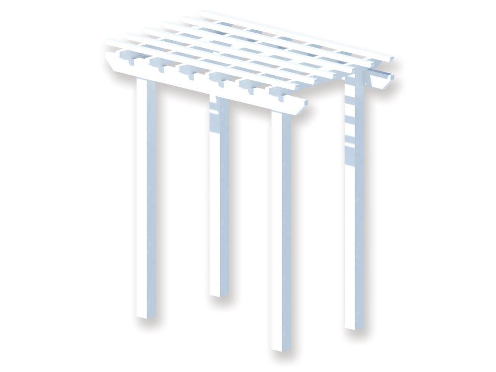 DIY Pine Arbour 1.4 x 2.2 m. Traditional Pergola Kit - Ready for Paint, Fully Painted or Custom Colour