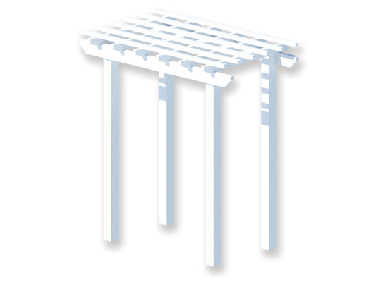 DIY Pine Arbour 1.4 x 2.2 m. Traditional Pergola Kit - Ready for Paint, Fully Painted or Custom Colour