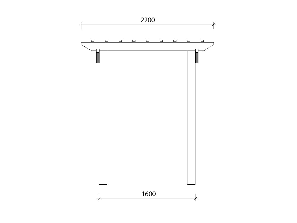 DIY Pine Pergola Kit with Post to Post size of 1.6 x 3.7 fits great on many pool surronds and outdoor entertainment areas.