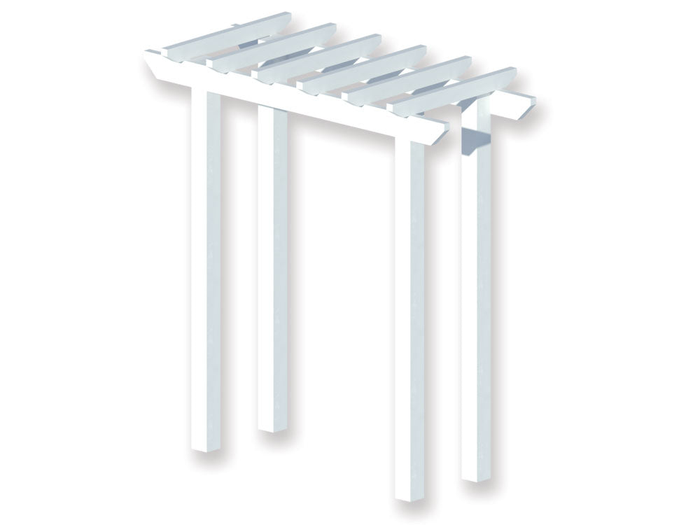 DIY Pine Arbour 1 x 2.2 m Traditional Pergola Kit - Ready for Paint, Fully Painted or Custom Colour