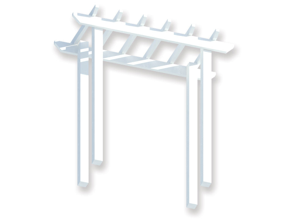DIY Pine Arbour 1 x 2.2 m Traditional Pergola Kit - Ready for Paint, Fully Painted or Custom Colour