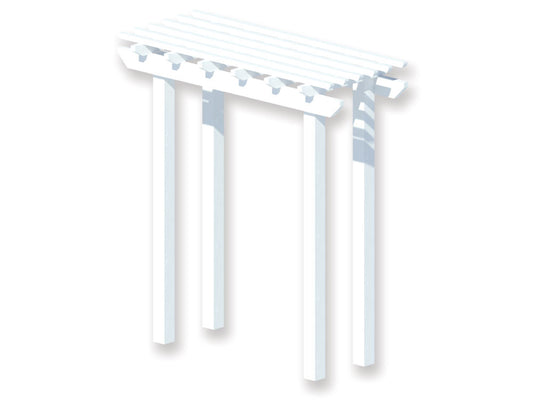 DIY Pine Arbour 1 x 2.2 m Traditional Pergola Kit - Ready for Paint, Fully Painted or Custom Colour