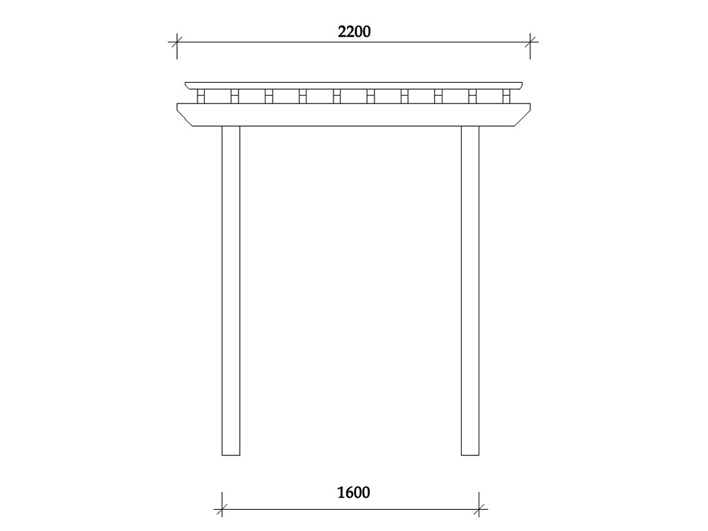 Arbour .6 x 2.2 m