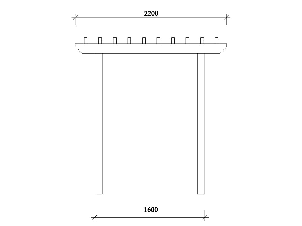 Arbour .6 x 2.2 m