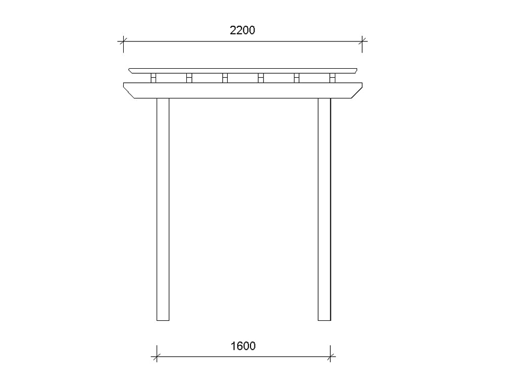 Arbour 1 x 2.2 m