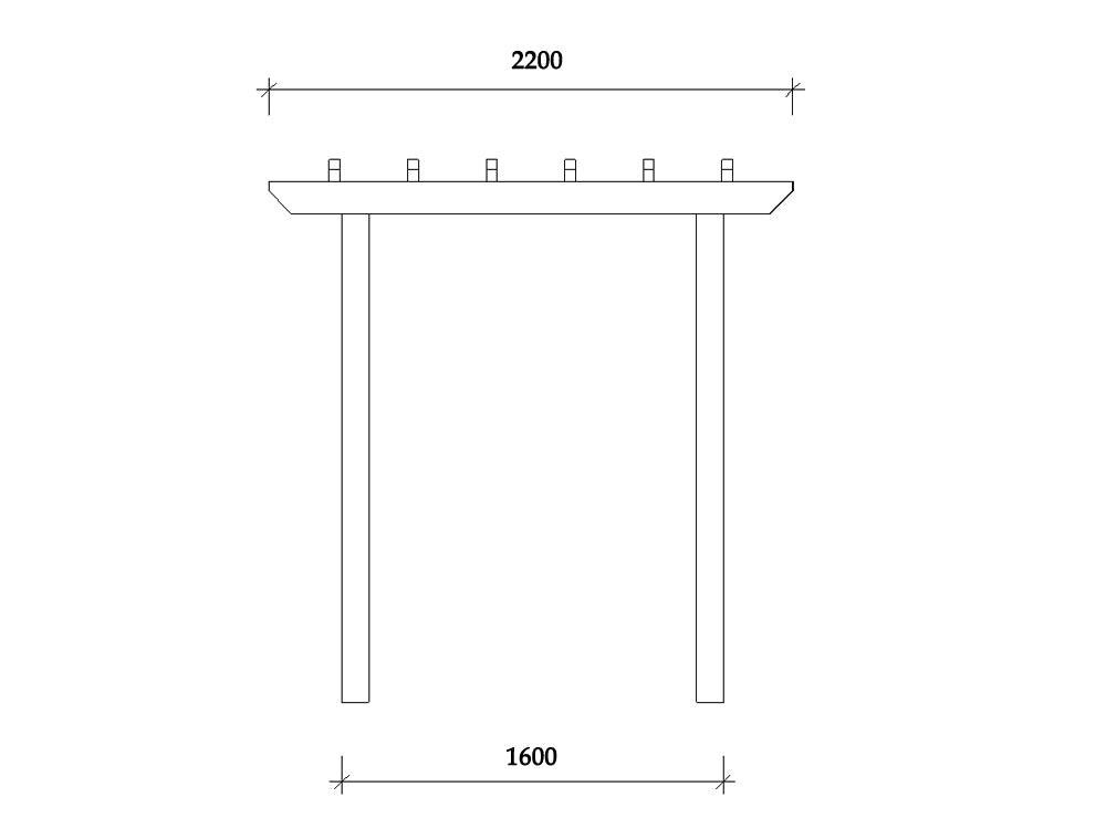 Arbour 1 x 2.2 m