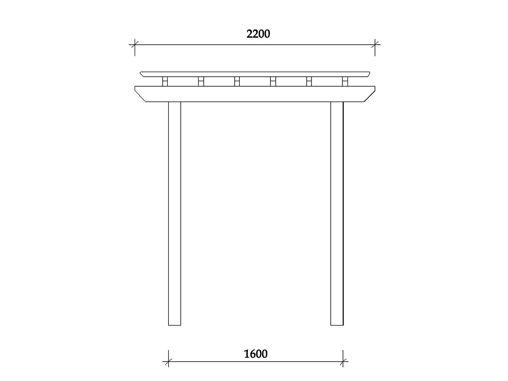 Arbour 1.4 x 2.2 m