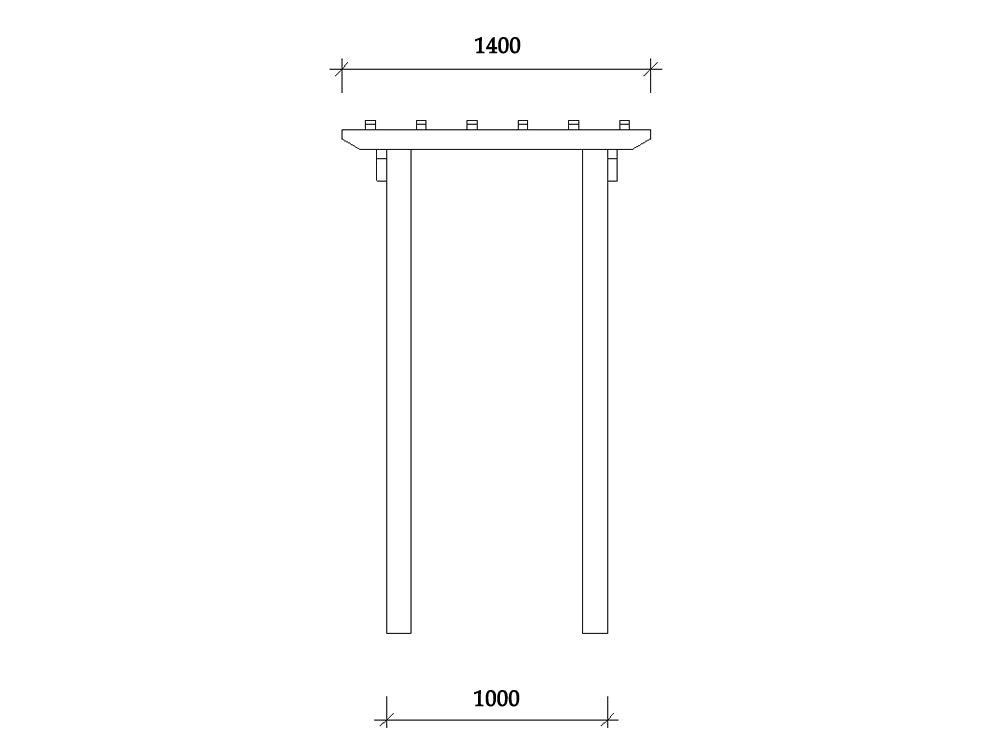 Arbour 1.4 x 2.2 m