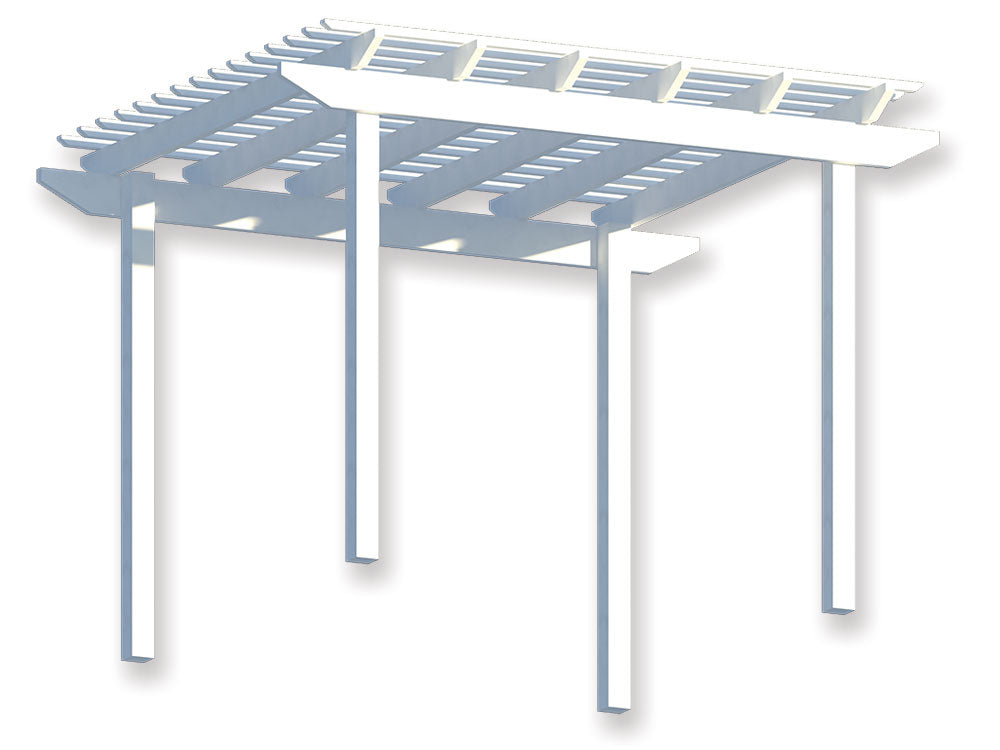 3 x 3.3 m Standard Pergola Kit - Ready for Paint, Fully Painted or Custom Colour