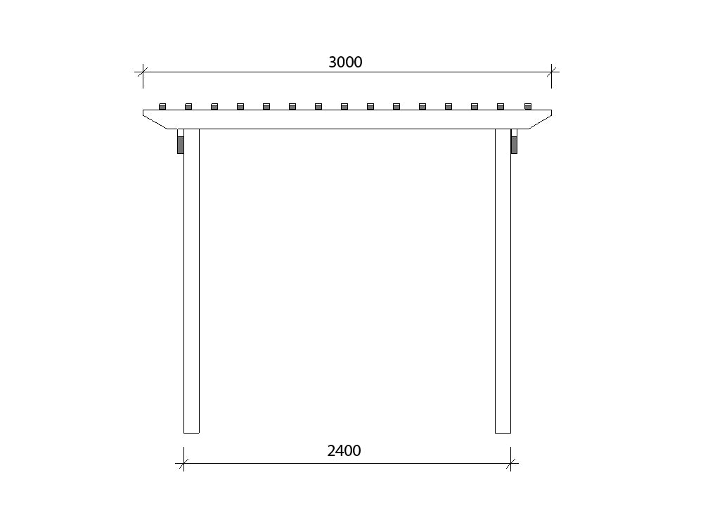 3 x 3.3 m Pine Timber Pergola Kit - DIY - Brisbane and Surrounding ...