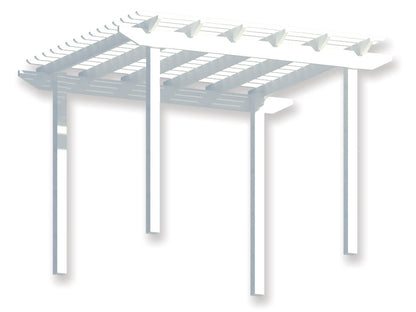 3 x 3.3 m Pergola Kit - Primed Ready for Paint, Painted in Lexicon White or Your Custom Colour